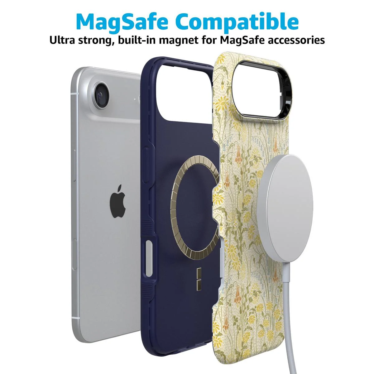 Boho Blooms | Golden Floral Case