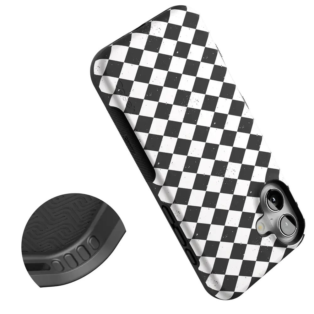 Salem's Hex | Black & White Checkered Case