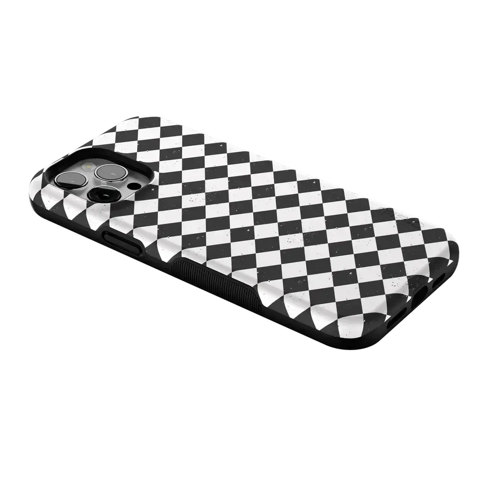 Salem's Hex | Black & White Checkered Case