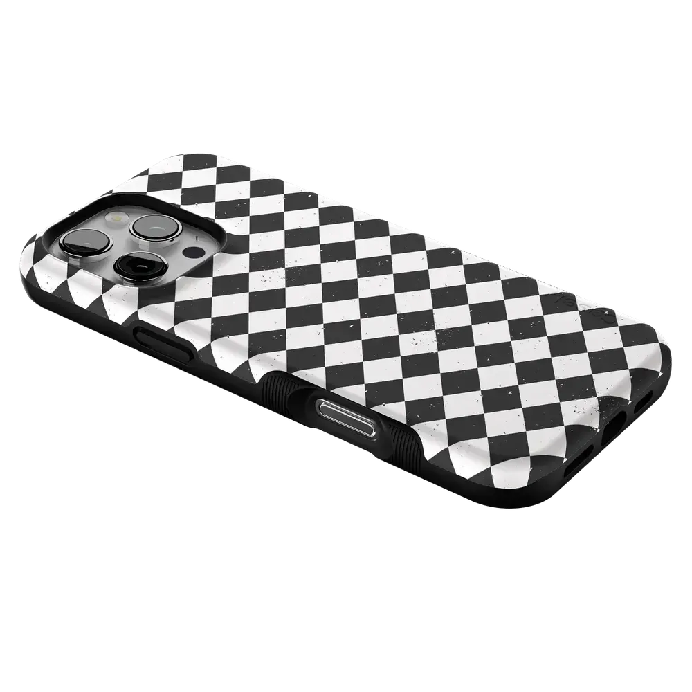 Salem's Hex | Black & White Checkered Case