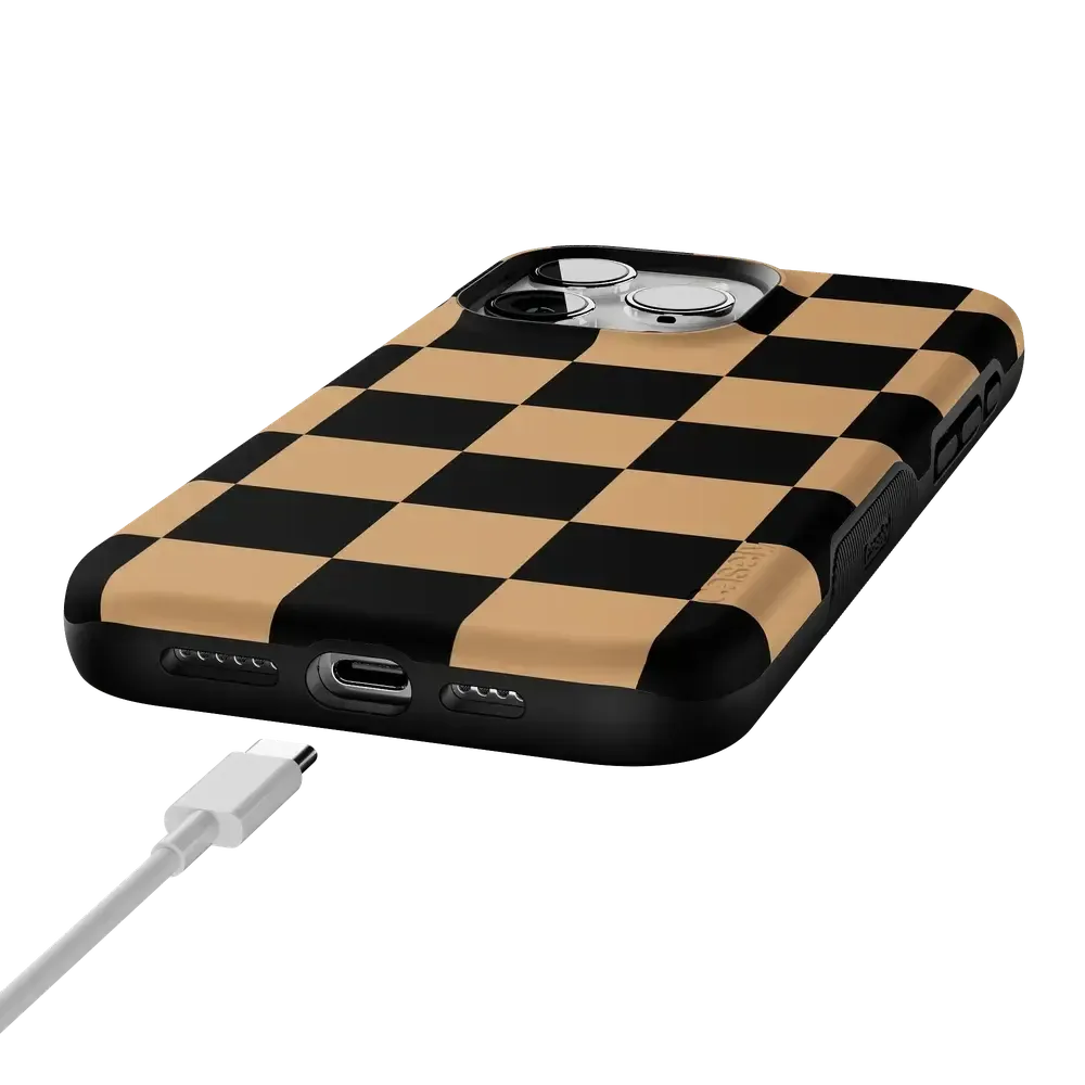 Fit Check | Black & Brown Checkerboard Case