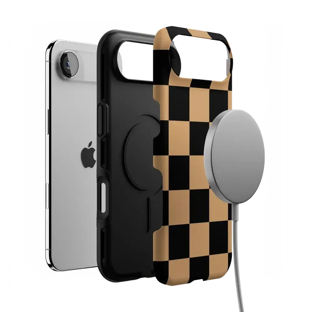 Fit Check | Black & Brown Checkerboard Case