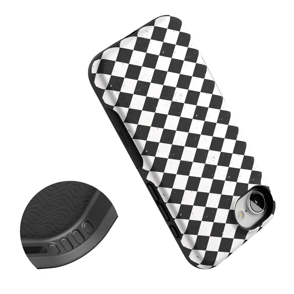 Salem's Hex | Black & White Checkered Case