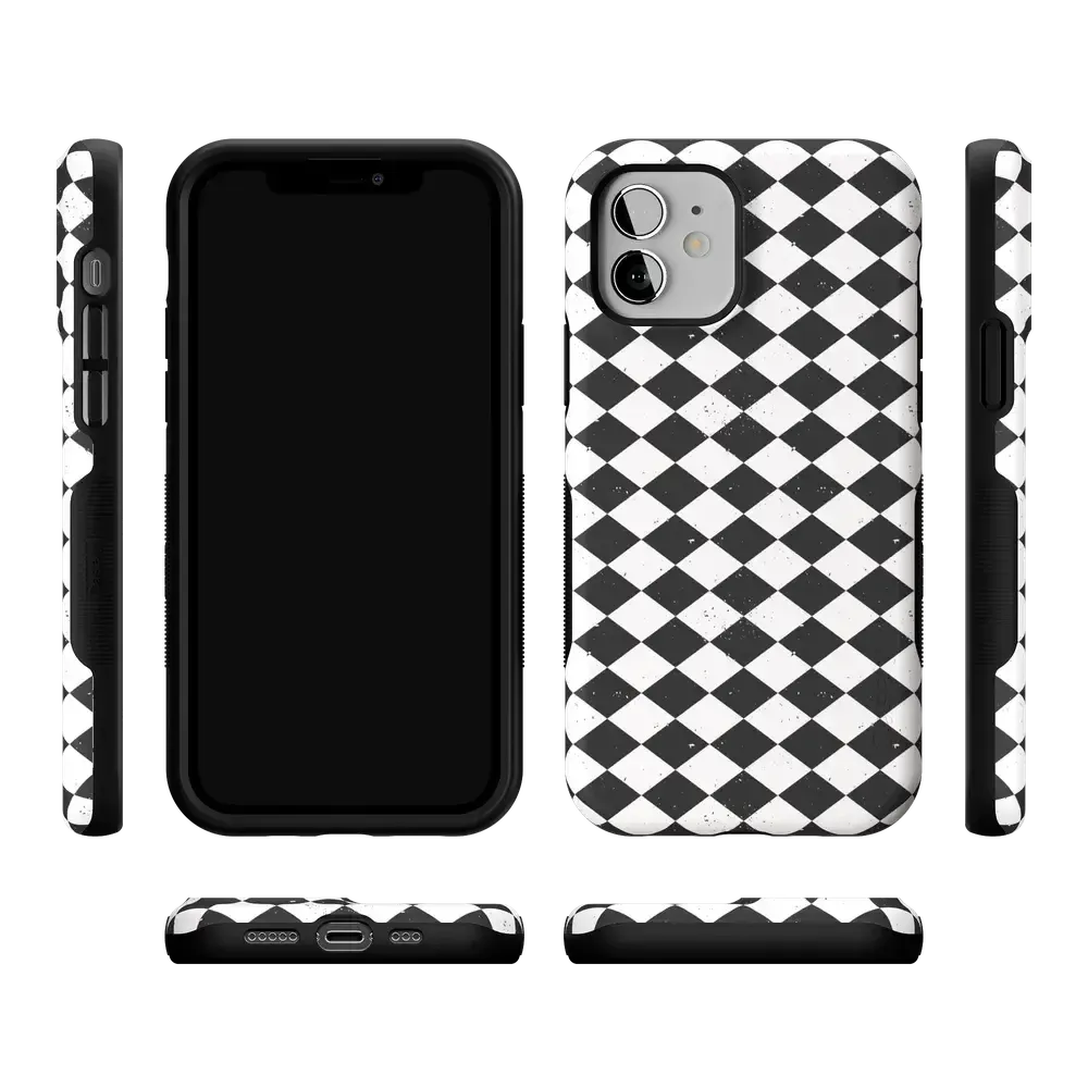 Salem's Hex | Black & White Checkered Case