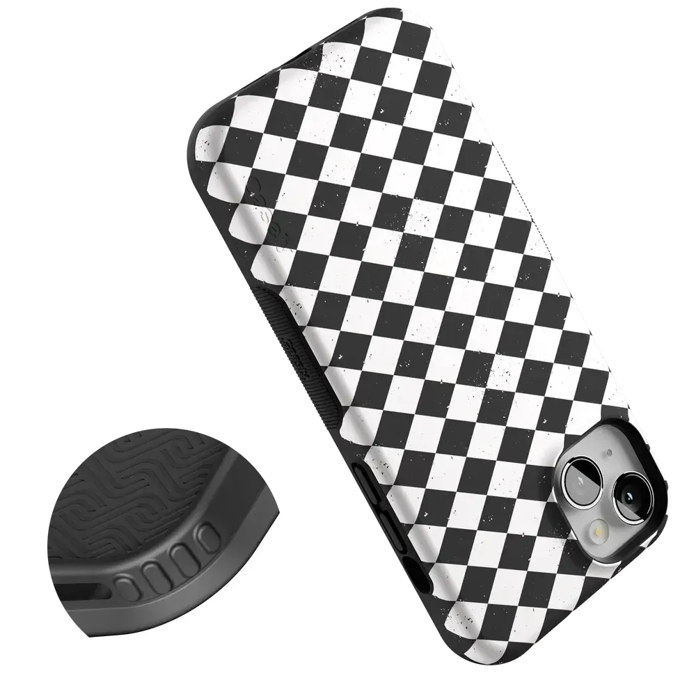 Salem's Hex | Black & White Checkered Case