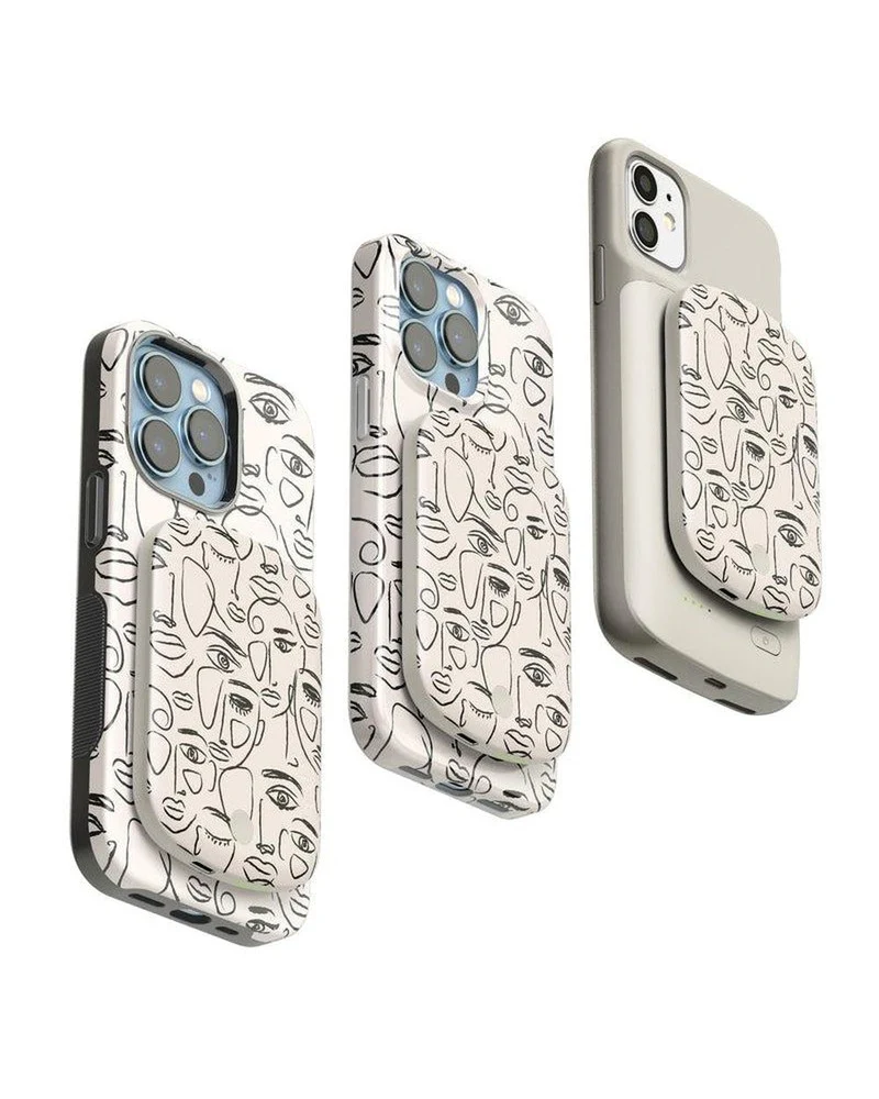 We're All Human | Minimal Face Art Power Pod