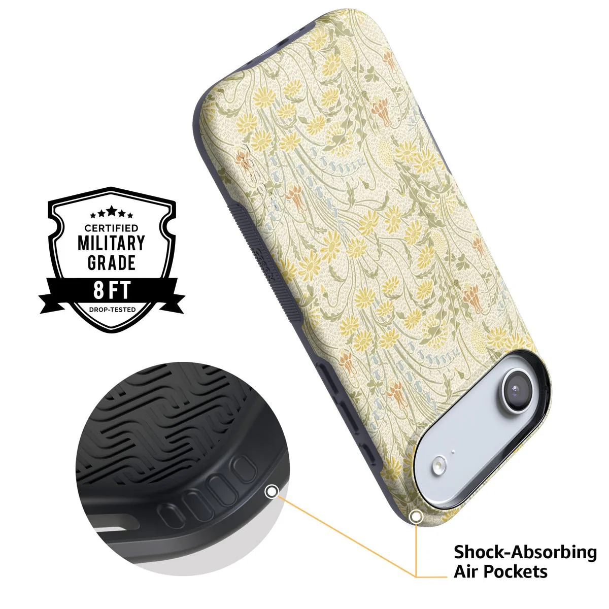 Boho Blooms | Golden Floral Case