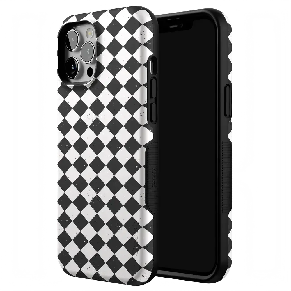 Salem's Hex | Black & White Checkered Case