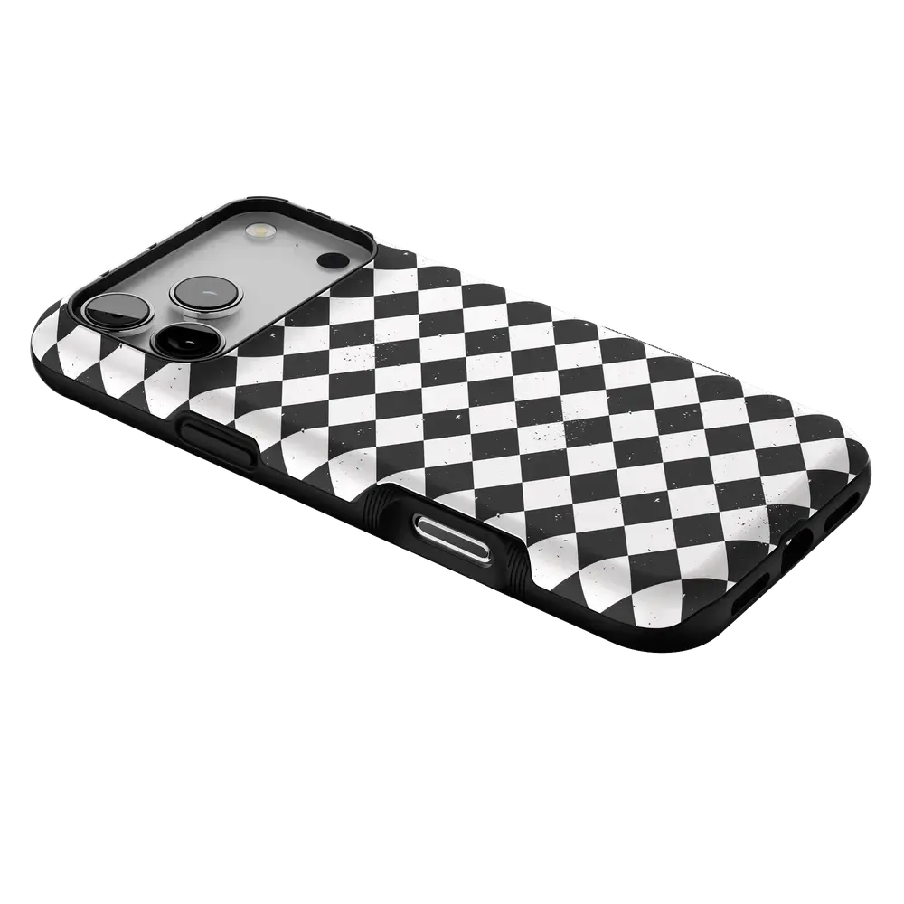 Salem's Hex | Black & White Checkered Case