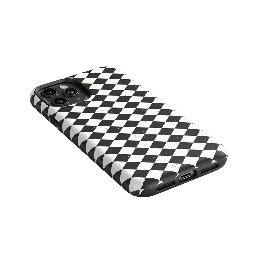 Salem's Hex | Black & White Checkered Case